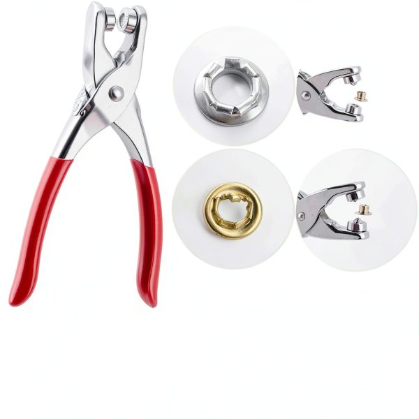 1003Pcs Grommet Tool Kit, 1/4 Inch 6mm(Inside) Grommet Eyelet Pliers Kit with 1000 Metal Eyelets with Washers for Fabric, Leather, Belt, Shoes, Clothes-2