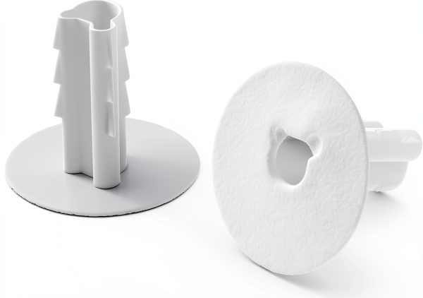 THE CIMPLE CO Single Feed Thru Bushing White RG6 Grommet 10 Pack-8