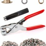 Grommet Tool Kit 1/2 Inch Silver Eyelets by MoHern Punch Pliers-0