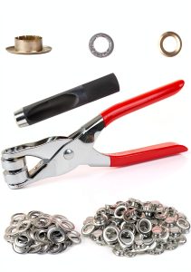 Grommet Tool Kit 1/2 Inch Silver Eyelets by MoHern Punch Pliers-0