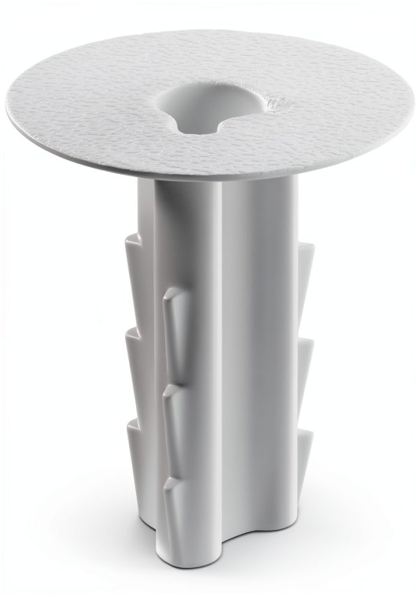 THE CIMPLE CO Single Feed Thru Bushing White RG6 Grommet 10 Pack-0