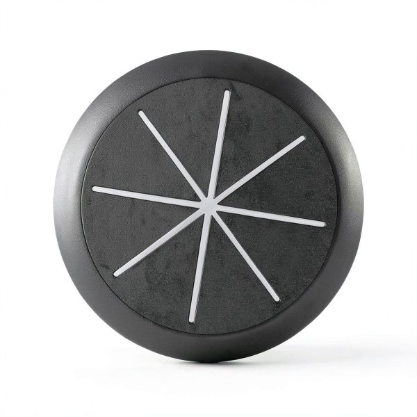 HYCC 2 Inch Desk Grommet Black – 5 Pack Flexible Cable Hole Cover-1