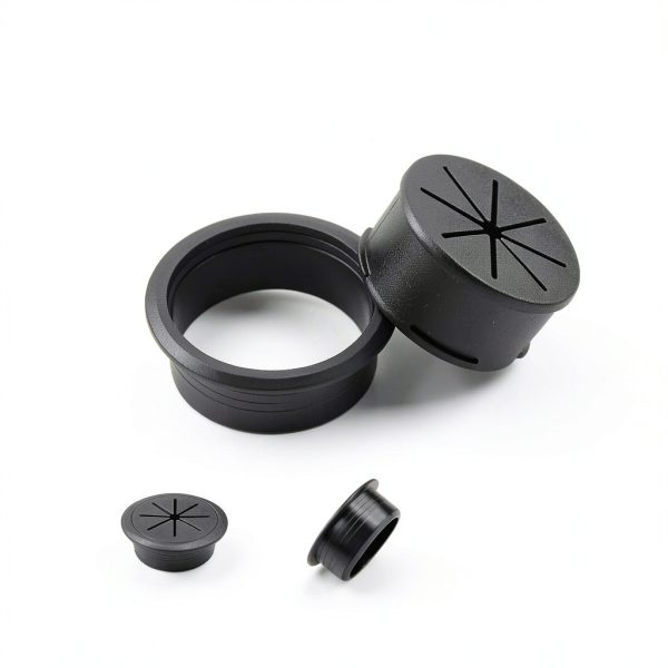 Desk Grommet 4 Pack 2 Inch Black ABS Hole Cover Cable ZLTASYRY-2