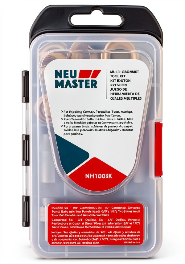 Grommet Kit NEU MASTER Solid Brass 3/8" & 1/2" with Storage Box-7