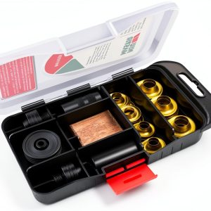 Grommet Kit NEU MASTER Solid Brass 3/8" & 1/2" with Storage Box-0